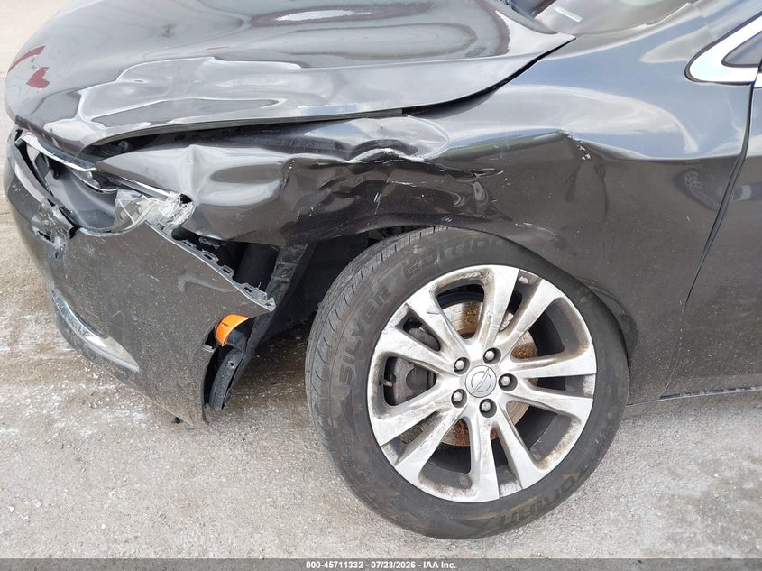 2016 Chrysler 200 VIN 1C3CCCAB8GN115517 IAAI salvage auction — LEFT FRONT, Salvage Title, sold $725 on 2026-09-30 (photo 6)