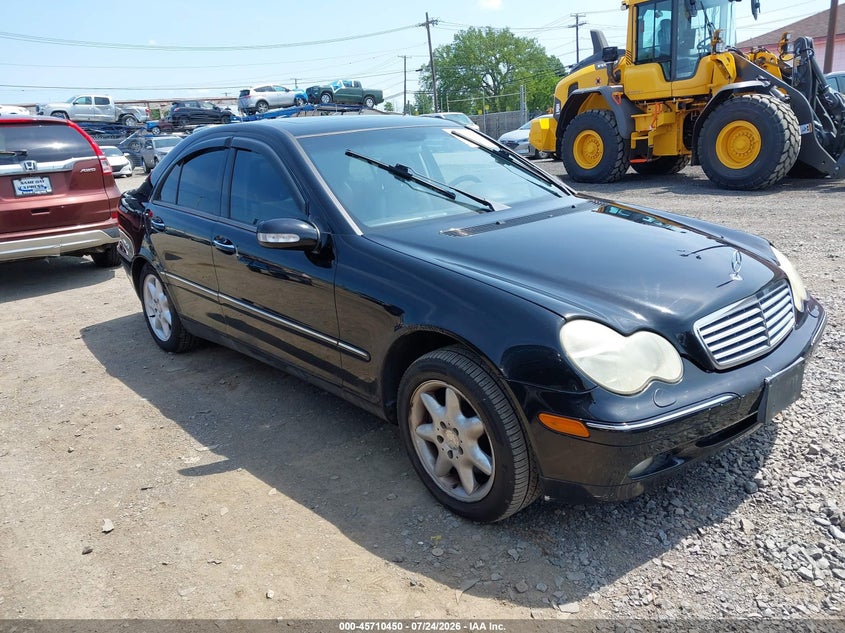 2002 Mercedes-benz C class VIN WDBRF64J52F267791 IAAI salvage auction — MECHANICAL, Clear (New York), sold $25 on 2026-07-29 (photo 1)