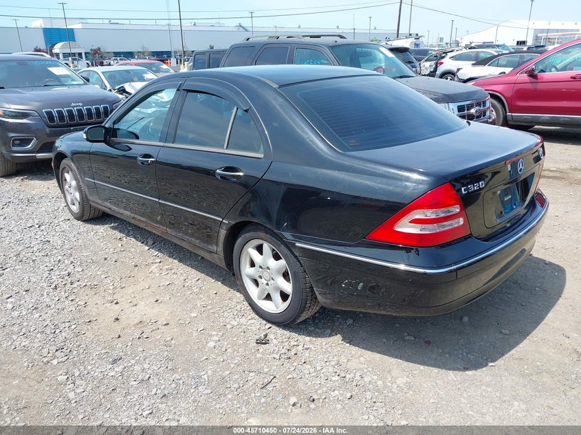 2002 Mercedes-benz C class VIN WDBRF64J52F267791 IAAI salvage auction — MECHANICAL, Clear (New York), sold $25 on 2026-07-29 (photo 3)