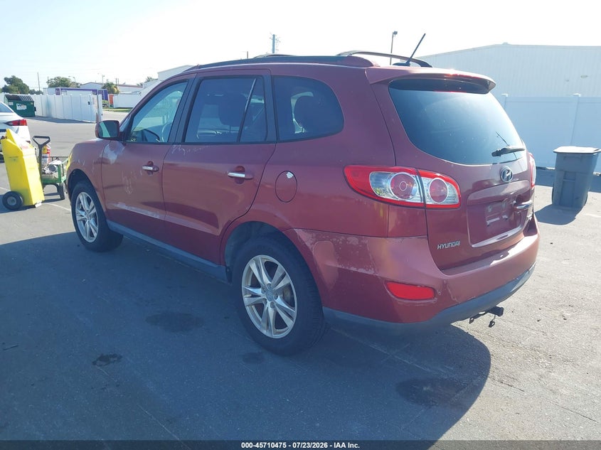 2011 Hyundai Santa fe VIN 5XYZK4AG7BG049262 IAAI salvage auction — NORMAL WEAR, Clear (Florida), sold $125 on 2026-07-29 (photo 3)