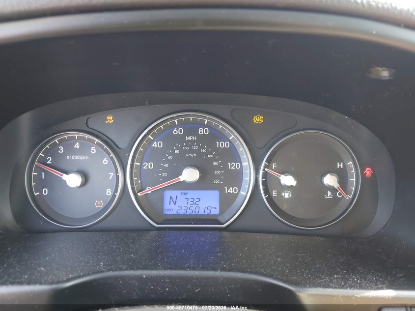 2011 Hyundai Santa fe VIN 5XYZK4AG7BG049262 IAAI salvage auction — NORMAL WEAR, Clear (Florida), sold $125 on 2026-07-29 (photo 7)