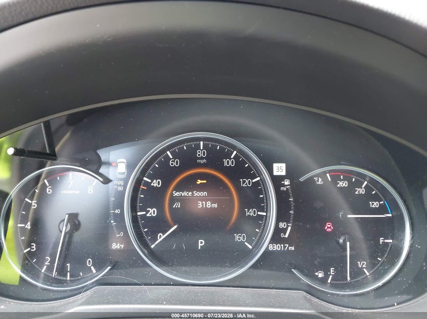 2021 Mazda Cx-5 VIN JM3KFBDM2M0309255 IAAI salvage auction — FRONT END, Salvage (Indiana), sold $6,500 on 2026-08-27 (photo 7)