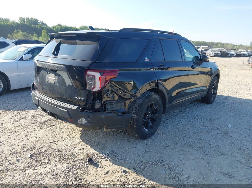 2023 Ford Explorer VIN 1FMSK8JH8PGA15638 IAAI salvage auction — FRONT END, Wait Title, sold $12,000 on 2026-08-27 (photo 4)