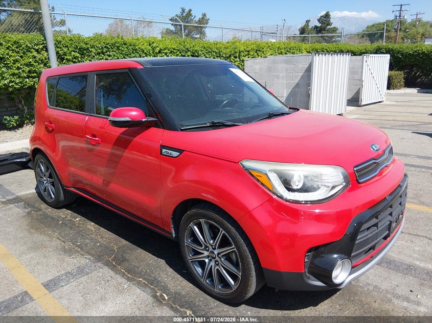 2018 Kia Soul VIN KNDJX3AA0J7519907 IAAI salvage auction — REAR END, Wait Title, sold $2,900 on 2026-08-24 (photo 1)