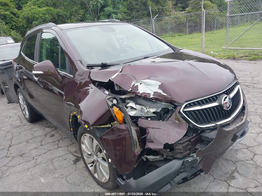 2018 Buick Encore VIN KL4CJASB2JB568927 IAAI salvage auction — RIGHT FRONT, Salvage (North Carolina), sold $575 on 2026-08-23 (photo 1)