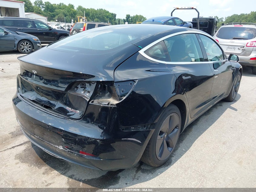 2020 Tesla Model 3 VIN 5YJ3E1EC8LF602013 IAAI salvage auction — REAR END, Salvage (North Carolina), sold $3,300 on 2026-08-31 (photo 4)