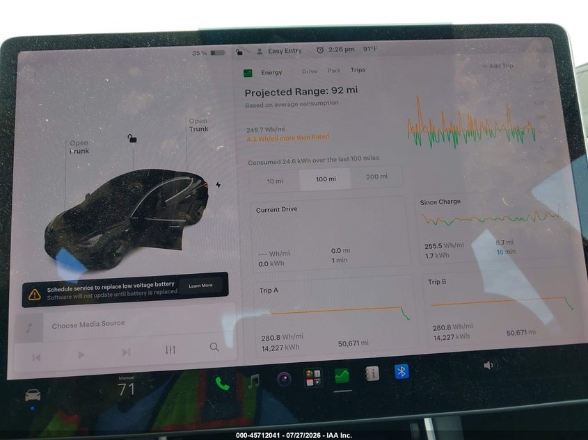 2020 Tesla Model 3 VIN 5YJ3E1EC8LF602013 IAAI salvage auction — REAR END, Salvage (North Carolina), sold $3,300 on 2026-08-31 (photo 7)
