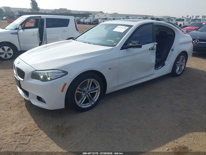 2016 BMW 5er VIN WBA5A5C55GD526907 IAAI salvage auction — LEFT SIDE, Salvage (California), sold $4,550 on 2026-08-10 (photo 2)