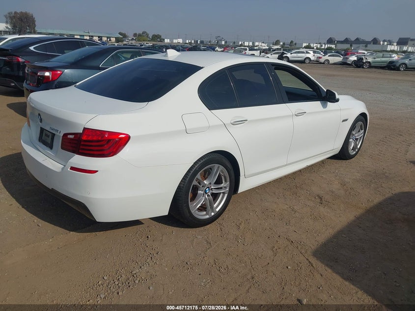 2016 BMW 5er VIN WBA5A5C55GD526907 IAAI salvage auction — LEFT SIDE, Salvage (California), sold $4,550 on 2026-08-10 (photo 4)