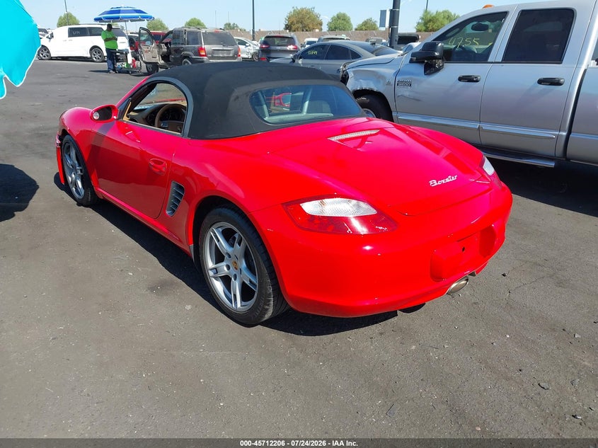 2005 Porsche Boxster VIN WP0CA29895U711971 IAAI salvage auction — LEFT FRONT, Salvage Certificate (California), sold $4,225 on 2026-08-11 (photo 3)