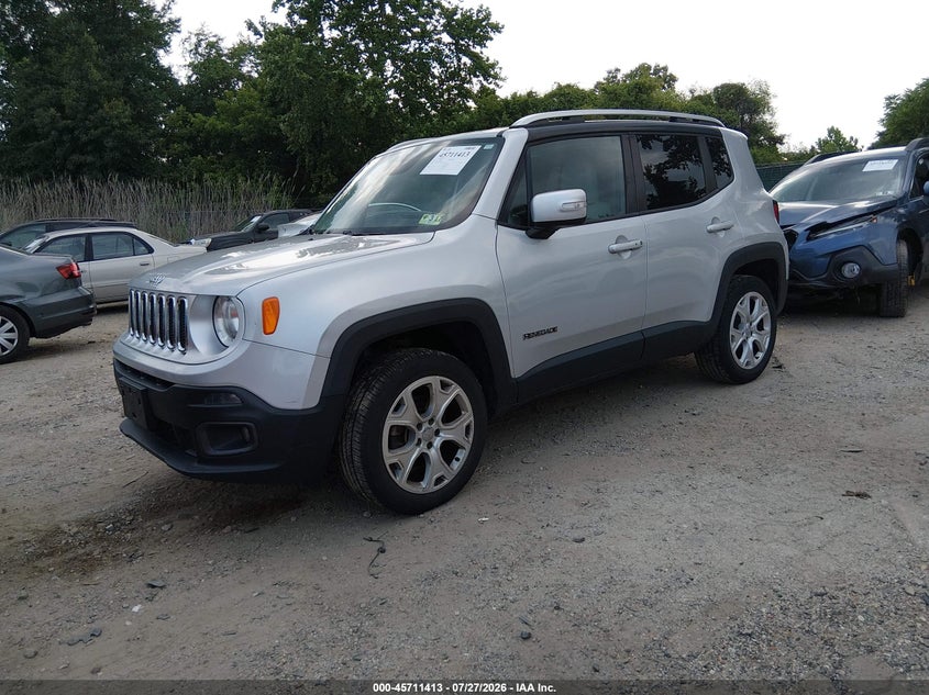2015 Jeep Renegade VIN ZACCJBDT0FPB61492 IAAI salvage auction — NORMAL WEAR, Clear (Maryland), sold $1,550 on 2026-07-30 (photo 2)