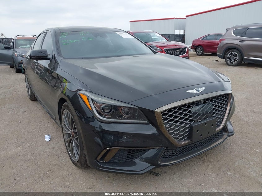 2019 Genesis G80 VIN KMHGN4JB8KU289921 IAAI salvage auction — REAR END, Salvage Title, sold $12,300 on 2026-09-22 (photo 1)