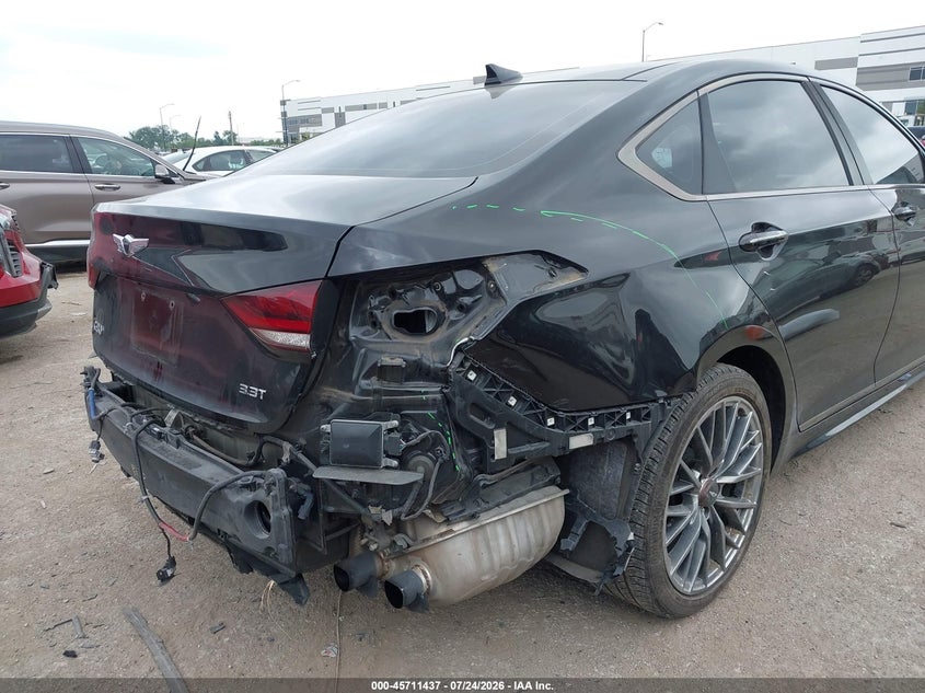 2019 Genesis G80 VIN KMHGN4JB8KU289921 IAAI salvage auction — REAR END, Salvage Title, sold $12,300 on 2026-09-22 (photo 6)