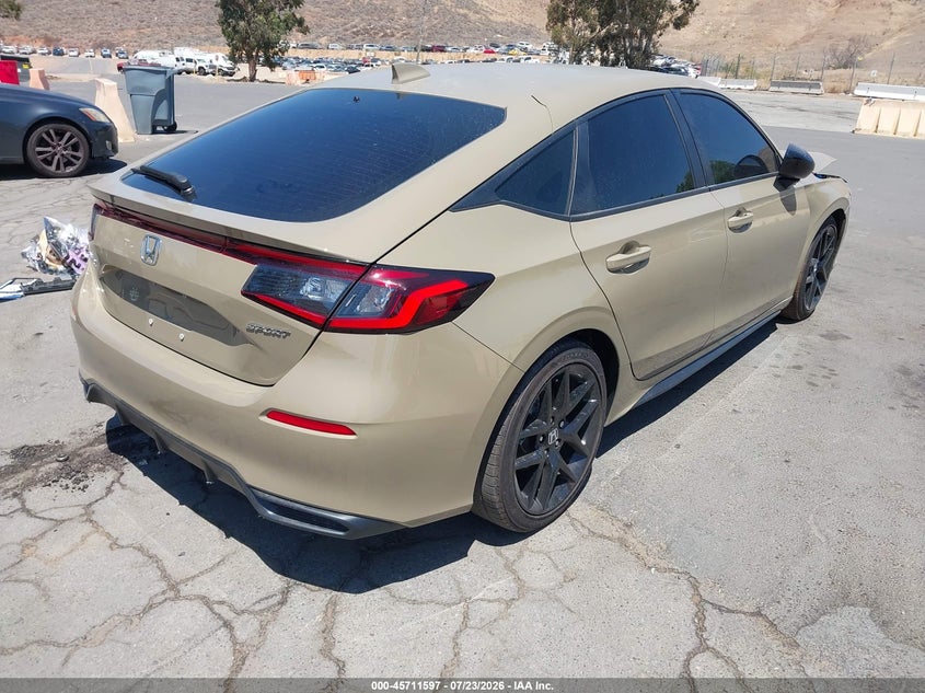 2025 Honda Civic VIN 19XFL2H85SE017412 IAAI salvage auction — RIGHT FRONT, Nrc Lienholder Repossession Paperwork (California), sold $13,950 on 2026-08-26 (photo 4)