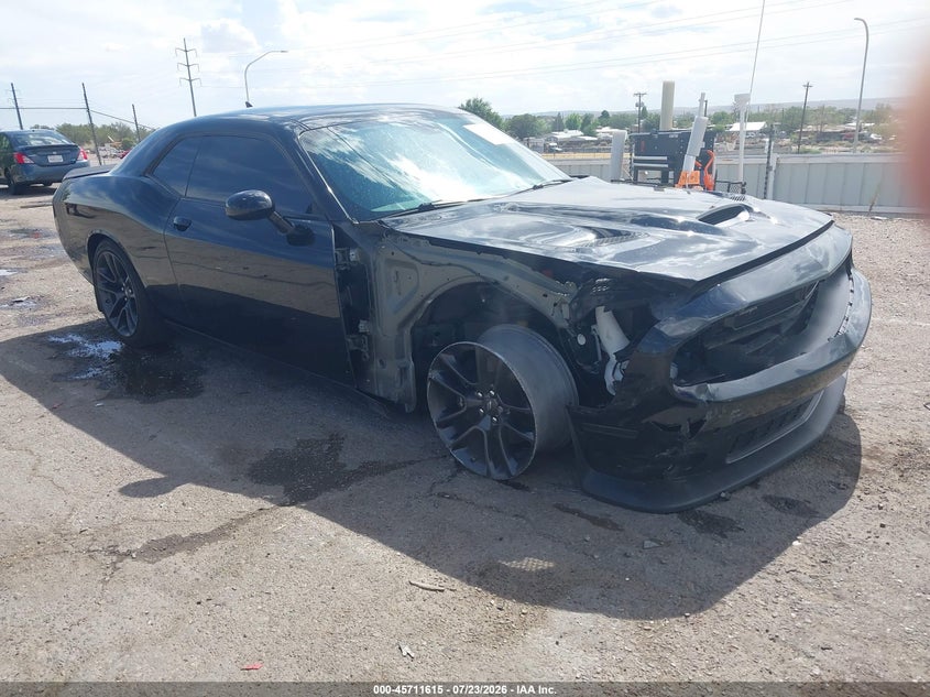 2021 Dodge Challenger VIN 2C3CDZFJ3MH664787 IAAI salvage auction — RIGHT FRONT, Salvage (New Mexico), sold $14,200 on 2026-08-24 (photo 1)