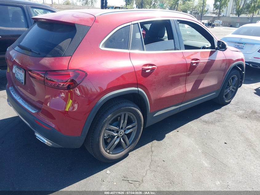 2026 Mercedes-benz Gla-klasse VIN W1N4N4GB6TJ747403 IAAI salvage auction — FRONT END, Salvage Certificate (California), sold $14,000 on 2026-08-21 (photo 4)