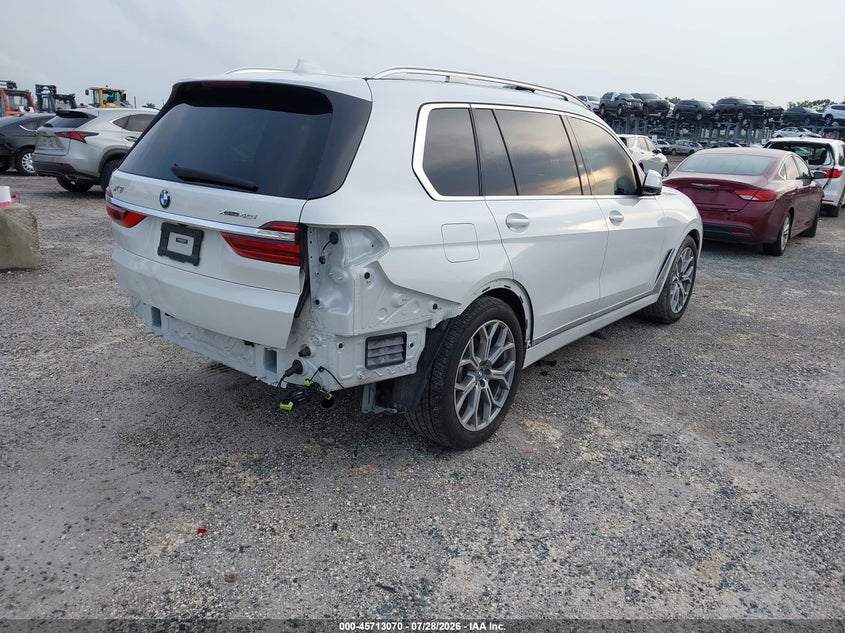 2020 BMW X7 VIN 5UXCW2C06L9B69458 IAAI salvage auction — Rear End, Rebuildable (Florida), sold $23,000 on 2026-08-26 (photo 4)