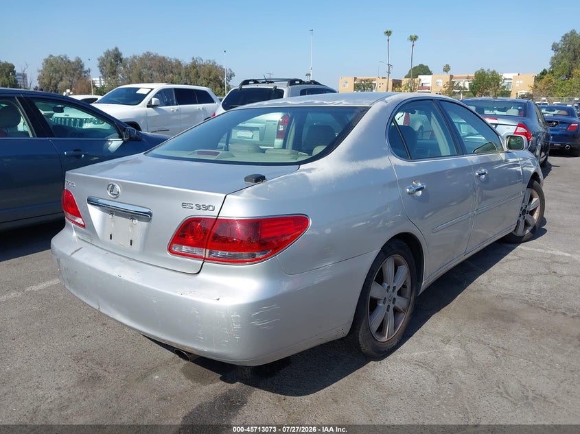 2005 Lexus Es 330 VIN JTHBA30G955107559 IAAI salvage auction — NORMAL WEAR, Clear - Dealer Only (California), sold $700 on 2026-07-30 (photo 4)