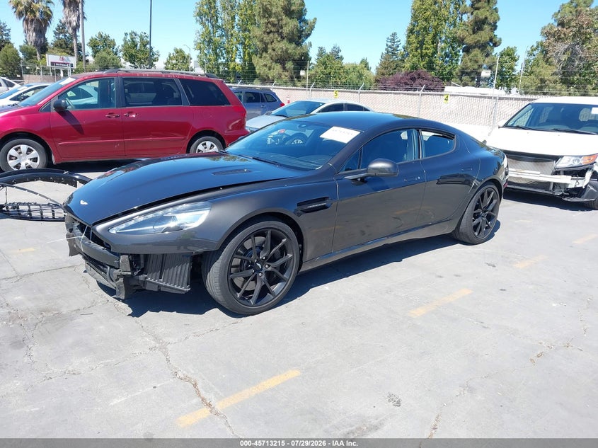 2014 Aston martin Rapide VIN SCFHDDBT3EGF04020 IAAI salvage auction — RIGHT FRONT, Salvage (California), sold $20,000 on 2026-09-08 (photo 2)