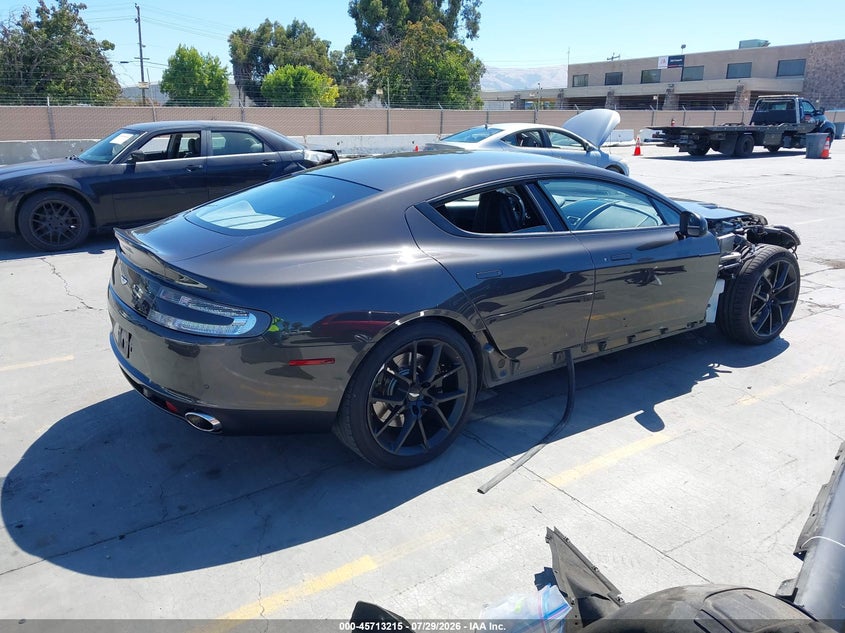 2014 Aston martin Rapide VIN SCFHDDBT3EGF04020 IAAI salvage auction — RIGHT FRONT, Salvage (California), sold $20,000 on 2026-09-08 (photo 4)