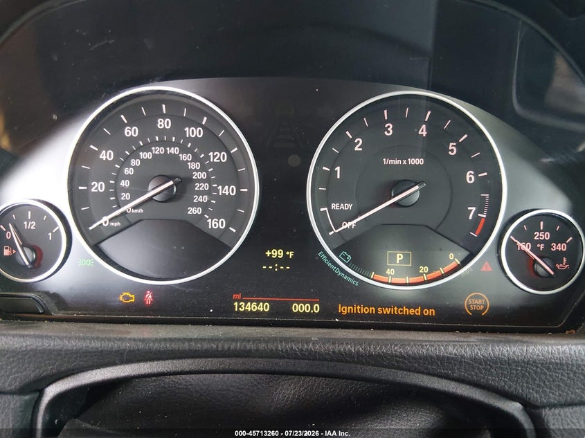 2014 BMW 3er VIN WBA3A5G51ENP33030 IAAI salvage auction — NORMAL WEAR, Clear-Dealer Only (Arizona), sold $25 on 2026-07-28 (photo 7)