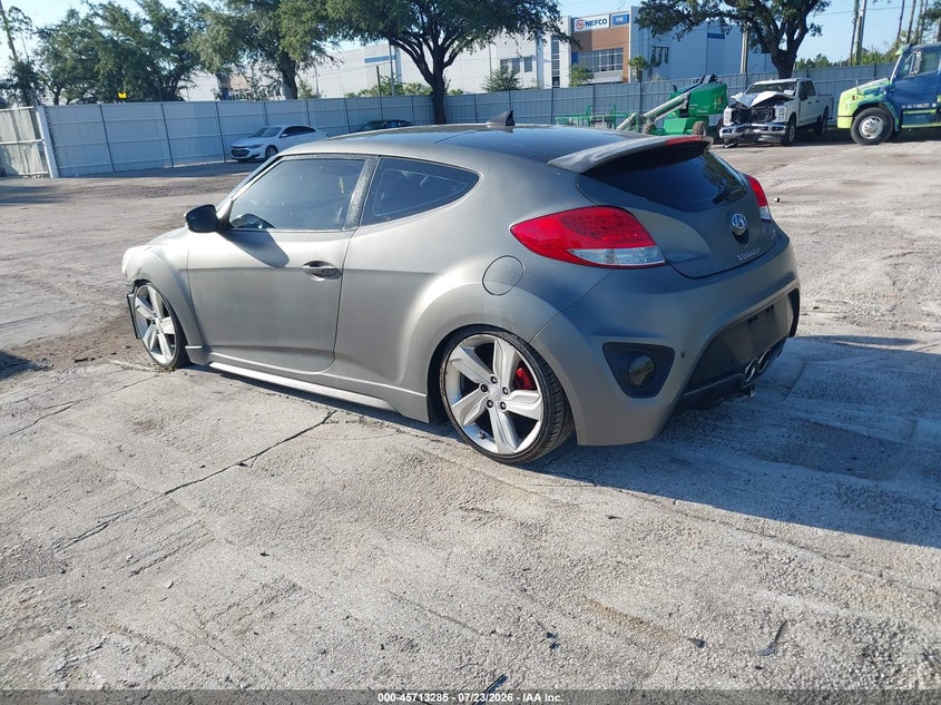 2015 Hyundai Veloster VIN KMHTC6AE4FU226301 IAAI salvage auction — FRONT END, Clear (Florida), sold $25 on 2026-07-29 (photo 3)