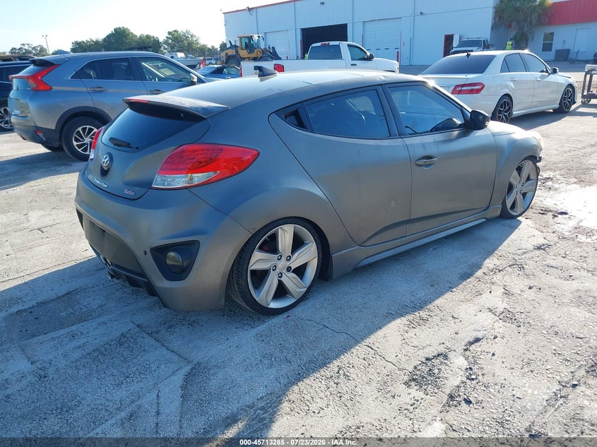 2015 Hyundai Veloster VIN KMHTC6AE4FU226301 IAAI salvage auction — FRONT END, Clear (Florida), sold $25 on 2026-07-29 (photo 4)