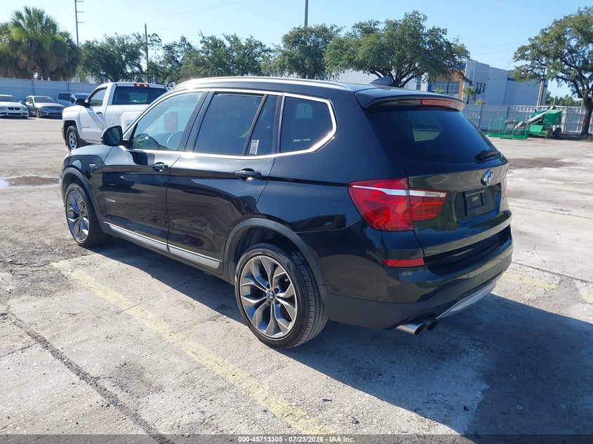 2017 BMW X3 VIN 5UXWX7C55H0S18628 IAAI salvage auction — MECHANICAL, Clear (Indiana), sold $2,850 on 2026-07-29 (photo 3)