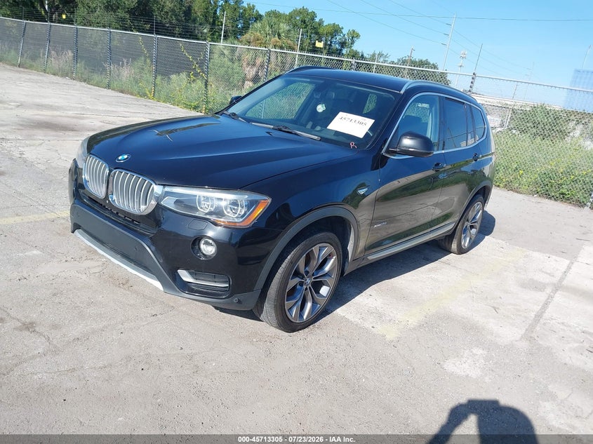 2017 BMW X3 VIN 5UXWX7C55H0S18628 IAAI salvage auction — MECHANICAL, Clear (Indiana), sold $2,850 on 2026-07-29 (photo 2)