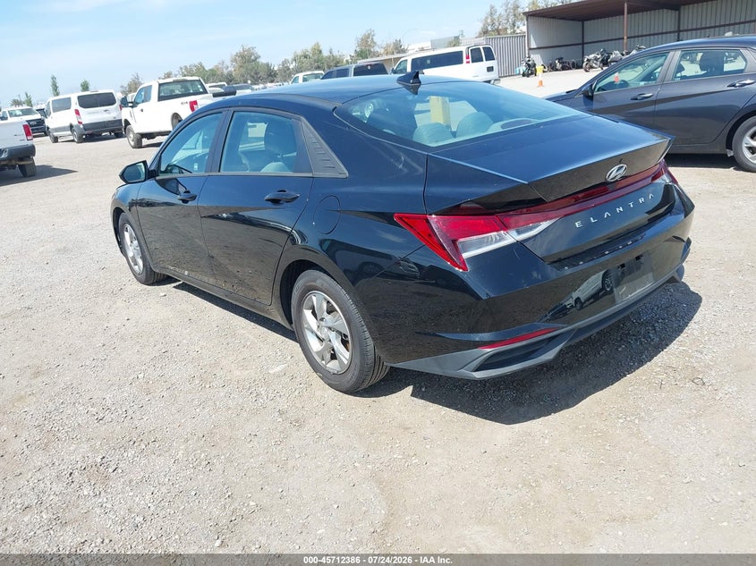 2021 Hyundai Elantra VIN 5NPLL4AG5MH045855 IAAI salvage auction — NORMAL WEAR, SF97 (California), sold $9,300 on 2026-08-25 (photo 3)