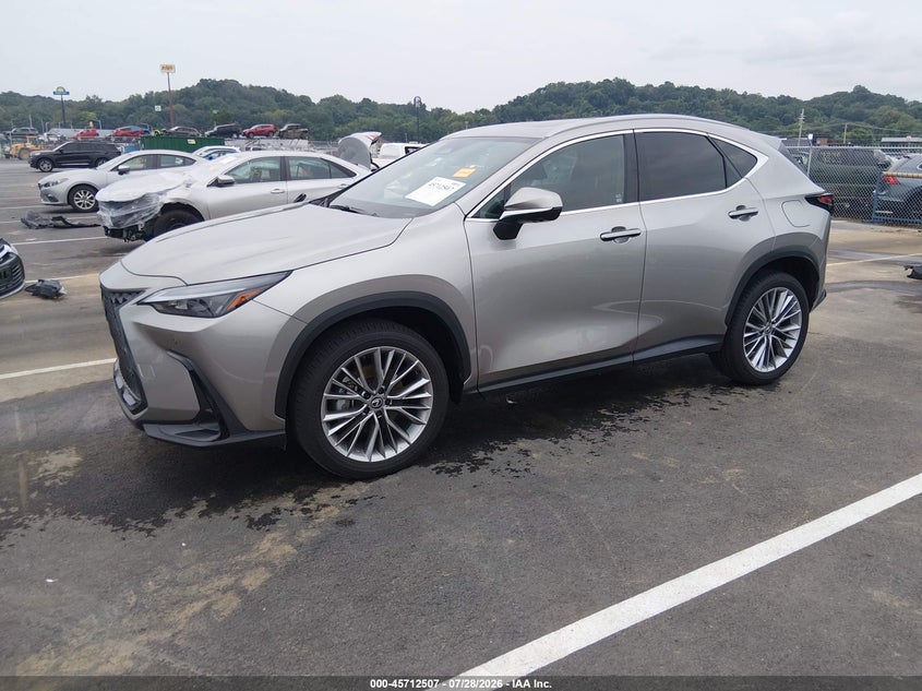 2025 Lexus Nx VIN 2T2GGCEZ8SC092112 IAAI salvage auction — WATER/FLOOD, Salvage Title, sold $23,800 on 2026-09-15 (photo 2)