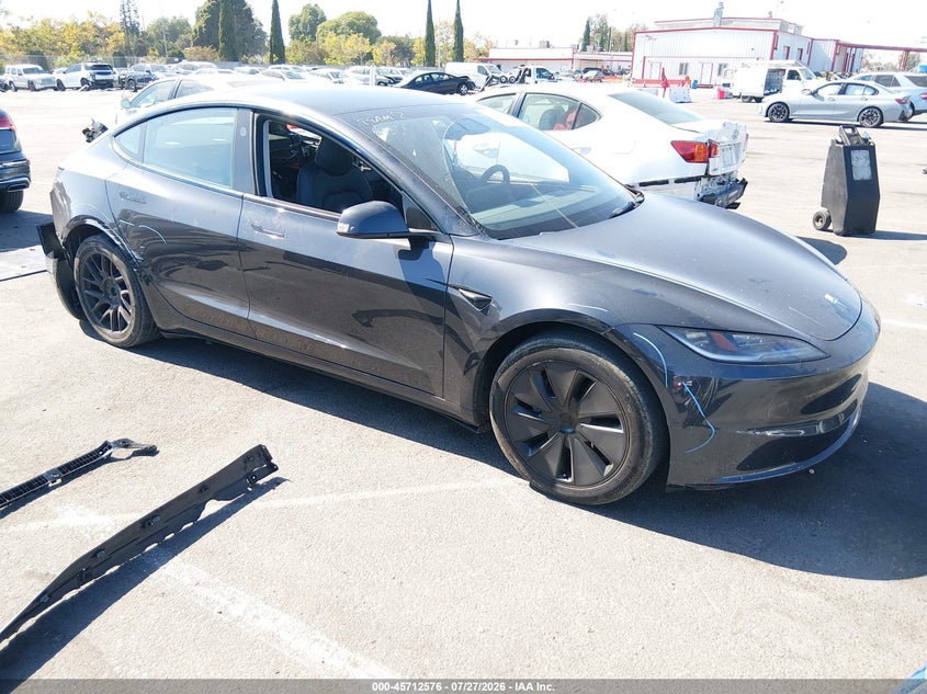2024 Tesla Model 3 VIN 5YJ3E1EA2RF742968 IAAI salvage auction — REAR END, Wait Title, sold $10,450 on 2026-09-08 (photo 1)