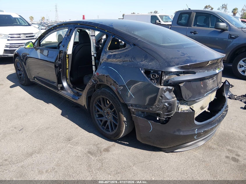 2024 Tesla Model 3 VIN 5YJ3E1EA2RF742968 IAAI salvage auction — REAR END, Wait Title, sold $10,450 on 2026-09-08 (photo 3)