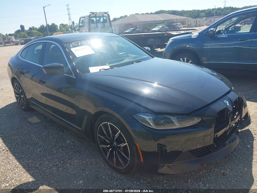2025 BMW i4 VIN WBY43HD04SFU00630 — IAAI salvage auction photo