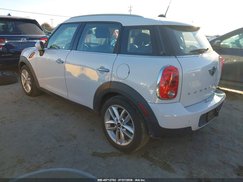 2013 Mini Countryman VIN WMWZB3C52DWR36003 IAAI salvage auction — REAR END, Salvage (California), sold $1,550 on 2026-08-03 (photo 3)