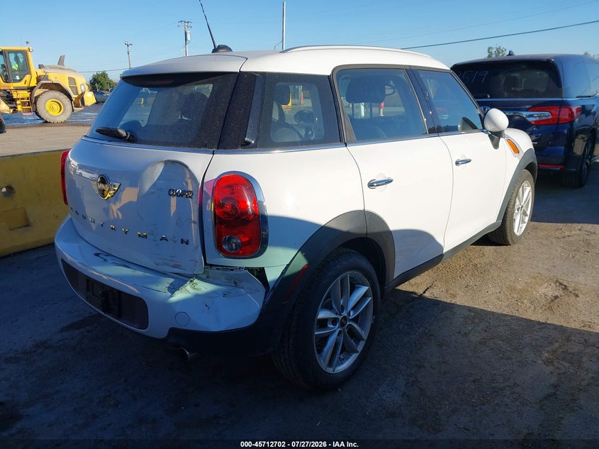 2013 Mini Countryman VIN WMWZB3C52DWR36003 IAAI salvage auction — REAR END, Salvage (California), sold $1,550 on 2026-08-03 (photo 4)