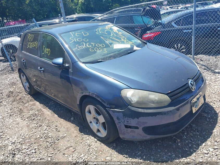 2012 Volkswagen Golf VIN WVWDB7AJ2CW322295 IAAI salvage auction — FRONT & REAR, Salvage Title, sold $500 on 2026-08-04 (photo 1)