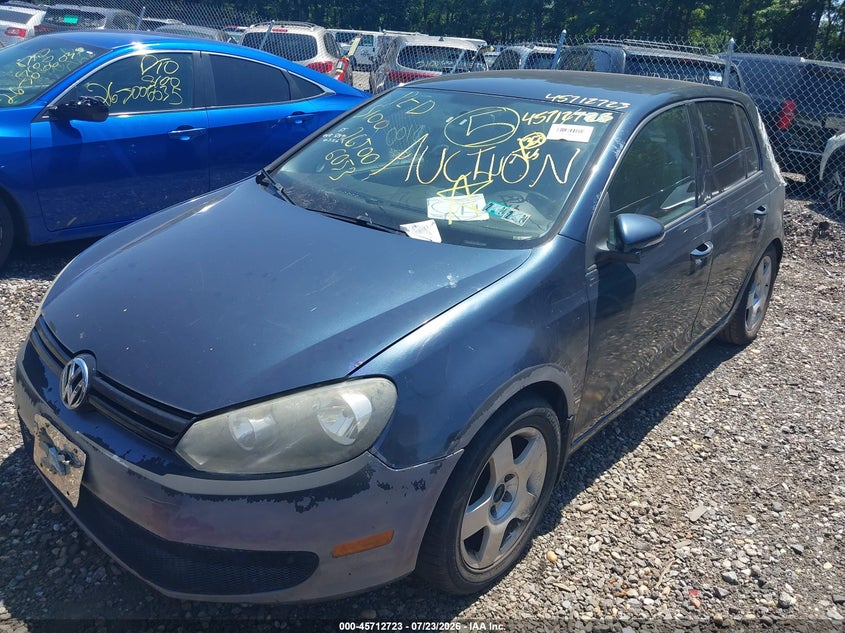 2012 Volkswagen Golf VIN WVWDB7AJ2CW322295 IAAI salvage auction — FRONT & REAR, Salvage Title, sold $500 on 2026-08-04 (photo 2)