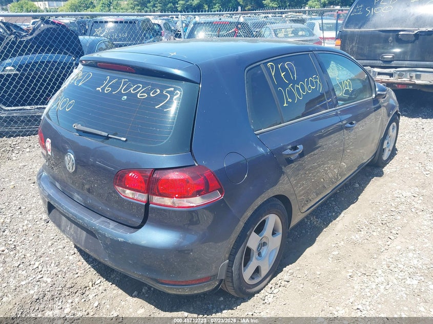 2012 Volkswagen Golf VIN WVWDB7AJ2CW322295 IAAI salvage auction — FRONT & REAR, Salvage Title, sold $500 on 2026-08-04 (photo 4)