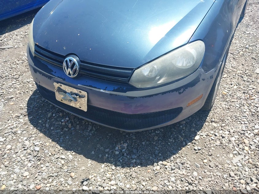 2012 Volkswagen Golf VIN WVWDB7AJ2CW322295 IAAI salvage auction — FRONT & REAR, Salvage Title, sold $500 on 2026-08-04 (photo 6)
