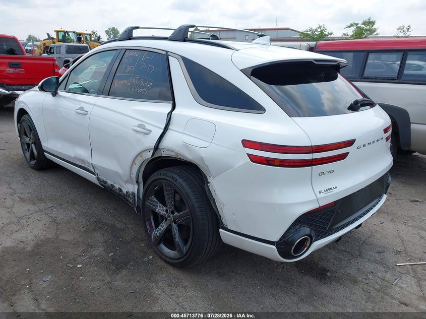 2023 Genesis Gv70 VIN KMUMADTB9PU137988 IAAI salvage auction — LEFT REAR, Salvage Title, sold $17,100 on 2026-09-10 (photo 3)