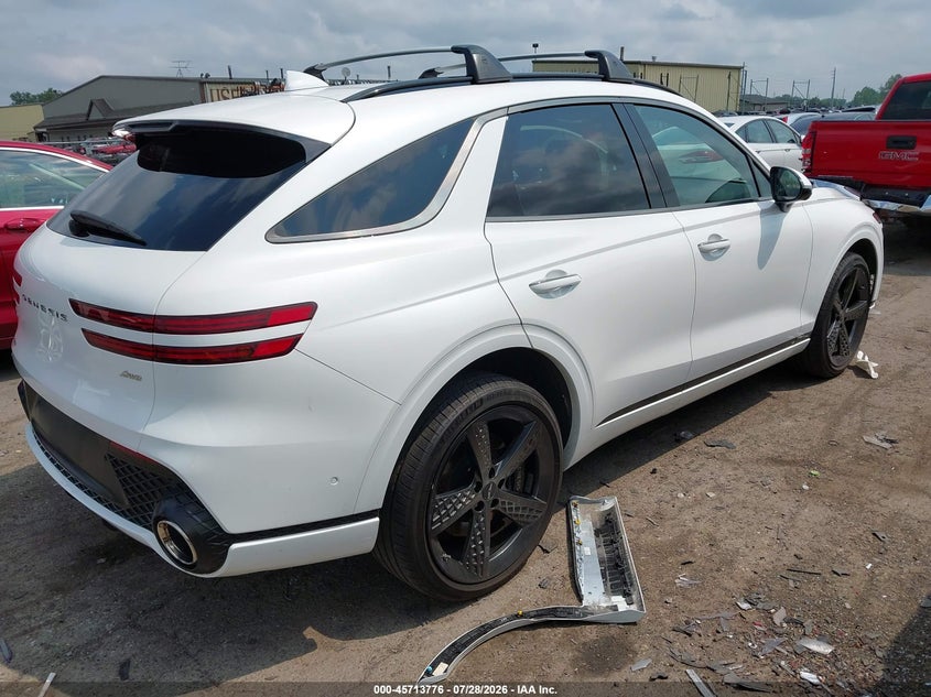 2023 Genesis Gv70 VIN KMUMADTB9PU137988 IAAI salvage auction — LEFT REAR, Salvage Title, sold $17,100 on 2026-09-10 (photo 4)