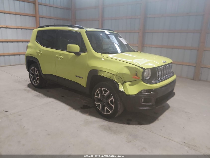 2018 Jeep Renegade VIN ZACCJBBB5JPH63440 IAAI salvage auction — RIGHT FRONT, Salvage Title, sold $2,200 on 2026-08-19 (photo 1)