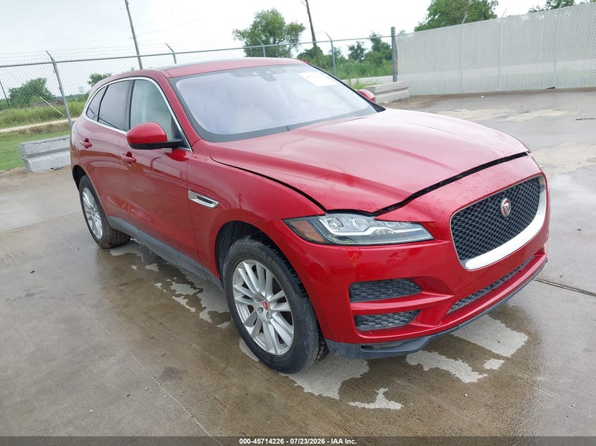 2017 Jaguar F-pace VIN SADCK2BVXHA066657 IAAI salvage auction — WATER/FLOOD, Rebuildable (Florida), sold $1,350 on 2026-07-31 (photo 1)