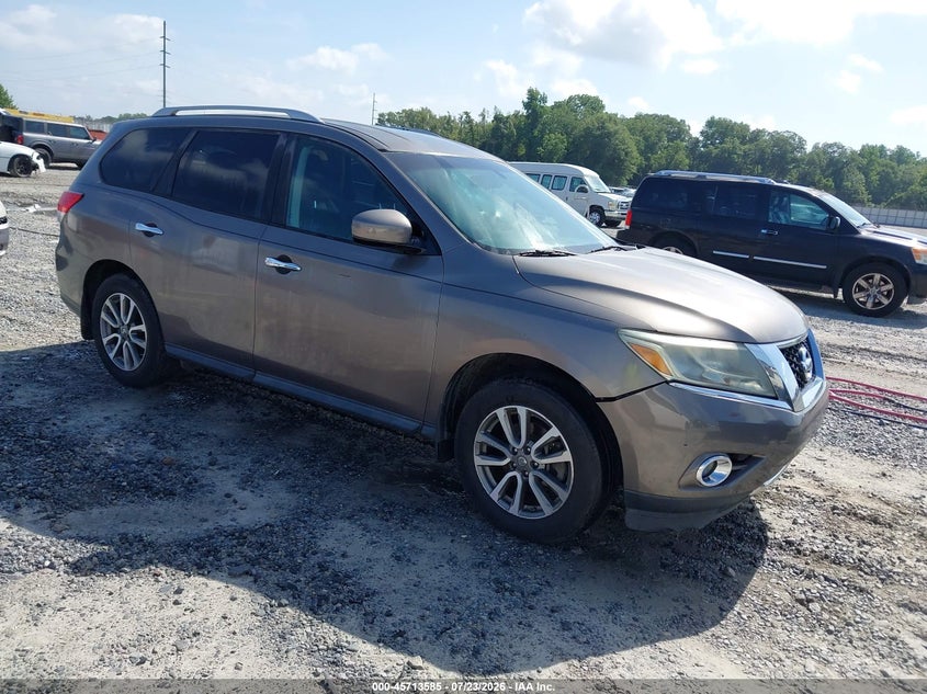 2014 Nissan Pathfinder VIN 5N1AR2MN2EC618577 IAAI salvage auction — NORMAL WEAR, Repossession Paperwork (Georgia), sold $450 on 2026-09-11 (photo 1)