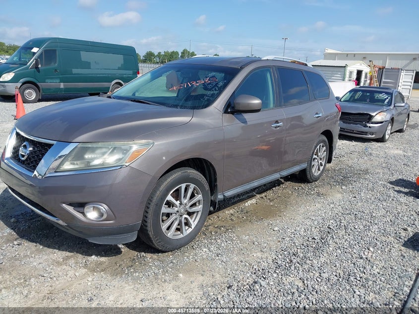 2014 Nissan Pathfinder VIN 5N1AR2MN2EC618577 IAAI salvage auction — NORMAL WEAR, Repossession Paperwork (Georgia), sold $450 on 2026-09-11 (photo 2)