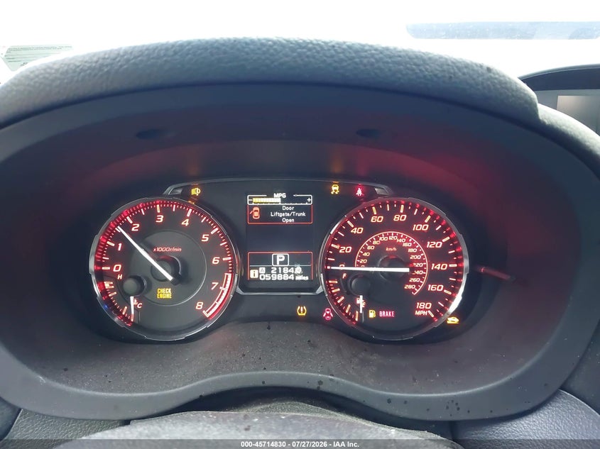 2015 Subaru Wrx VIN JF1VA1G69F8817826 IAAI salvage auction — NORMAL WEAR, Clear (Virginia), sold $5,400 on 2026-08-01 (photo 7)