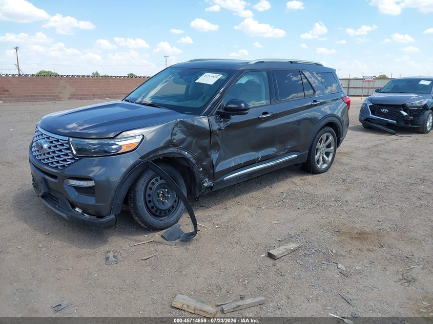 2020 Ford Explorer VIN 1FM5K8HC1LGA91770 IAAI salvage auction — LEFT SIDE, Salvage Title, sold $7,025 on 2026-10-05 (photo 2)