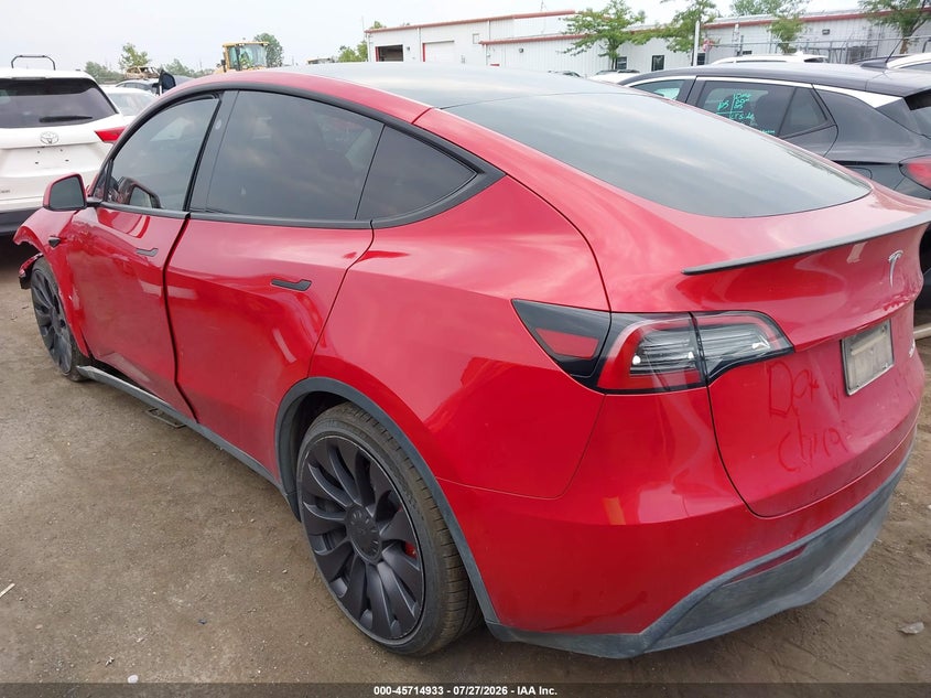 2023 Tesla Model y VIN 7SAYGDEF8PF848127 IAAI salvage auction — FRONT END, Salvage Title, sold $15,100 on 2026-09-07 (photo 3)