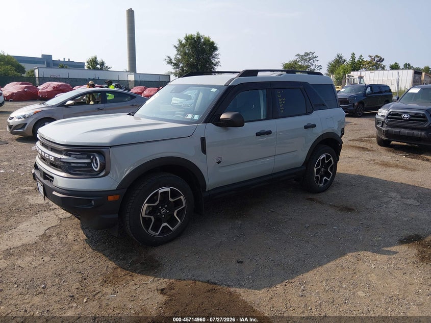 2022 Ford Bronco sport VIN 3FMCR9B66NRD33587 IAAI salvage auction — REAR END, Salvage (Pennsylvania), sold $8,025 on 2026-09-18 (photo 2)